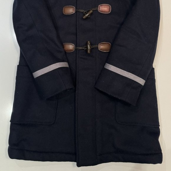 Gucci (Authentic)- Boys Navy Wool/ Cashmere Coat (Size 8) (worn once) - Picture 2 of 5